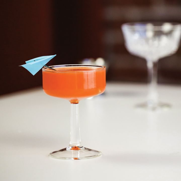 Illustration of a Paper Plane cocktail